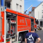 Die Feuerwehr präsentiert einige ihrer Einsatzmittel