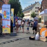 Blick in die Spielstraße
