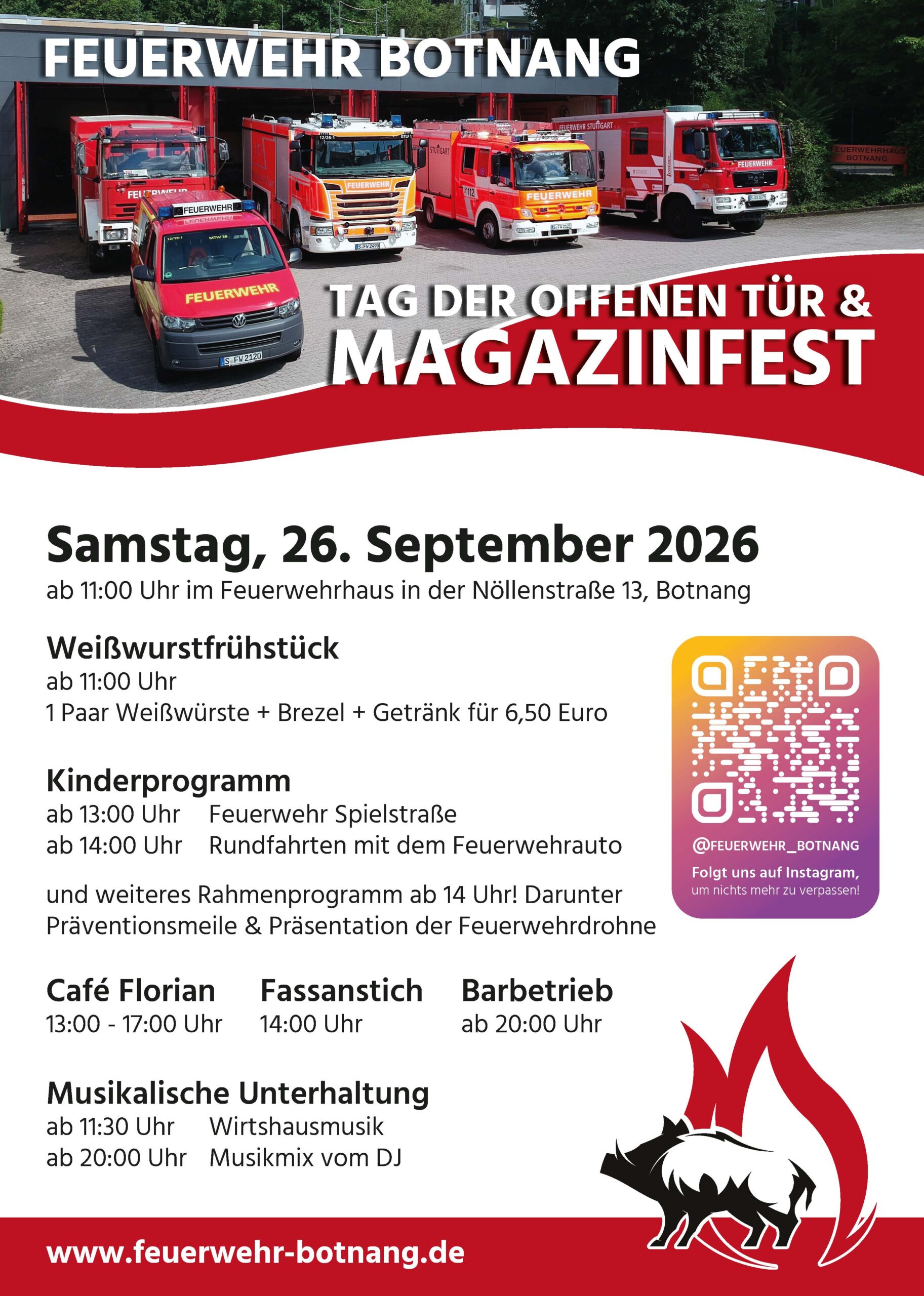 Plakat Feuerwehrfest 2026